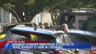 Apparent standoff when police attempted to serve warrant at home in Lynchburg
