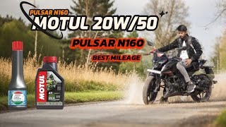 Changing Oil on Pulsar N160 | Using Motul 20W-50 for Smooth Ride! || Dinesh Balodiya