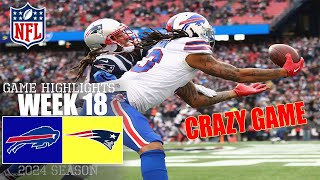 Buffalo Bills Vs. New England Patriots [Week 18]  Game Highlights | NFL Highlights 2024