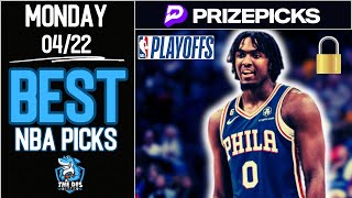NBA PRIZEPICKS TODAY | 5 BEST PROP PICKS |MONDAY| 04/22/2024 | BEST PROPS | NBA | NBA PLAYOFFS