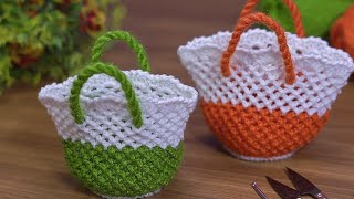 ✨️Incredible✨️Crochet very easy mini handbag/Очень простая мини-сумочка крючком/örgü mini çanta