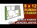 Rumah 8x12 Sangat Nyaman dengan Sirkulasi Segar