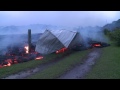 lava flows into shed 5 p.m.