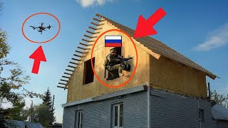 НЕ УСПЕЛИ ВЫСТРЕЛИТЬ! FPV-дрон сравнял с землёй российский ПТРК вместе с домом!