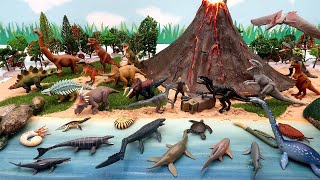 2021 New Jurassic World Dinosaur Island With Volcano Eruption. 30 Dinosaur Name And Sound