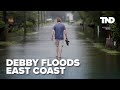 Tropical Storm Debby brings floods to East Coast as it heads north