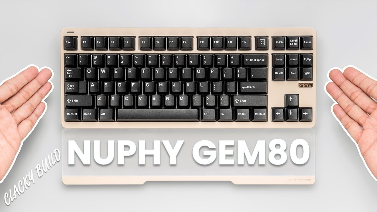 Nuphy Gem80 Custom TKL Mechanical Keyboard - Unboxing (ASMR) | Typing ...