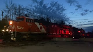 CN 112 Southbound, CN 104 Southbound, CN 108 Southbound, CN 313 Northbound, CN 317 Northbound twice