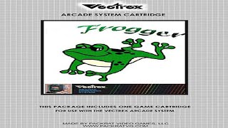 Frogger (Vectrex) Gameplay AI Upscale 4K Ultra HD