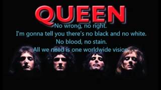 Queen One vision Lyrics