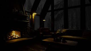 Rainfall in a Cozy Cabin – Perfect Ambience for Rest, Study and Sleep, Rain Sounds for Sleeping