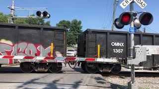 NS 1152 leads a mixed freight through Morristown, TN.