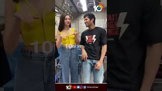 లోకల్ ట్రైన్‎లో లైగర్ | Vijay Deverakonda and Ananya Pandey in Local Train | #Shorts | 10TV