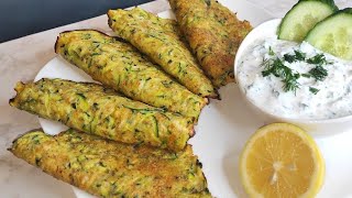 Deliziosa ricetta di zucchine senza farina! Ottima come cena leggera e sana, ricetta facilissima! 😋