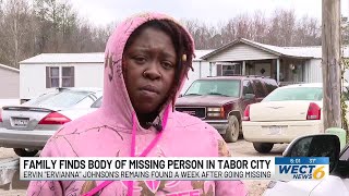 Family finds body of missing person in Tabor City