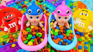 Satisfying Video l Mixing Rainbow Colors Candy Mixing with Pj Masks Cutting ASMR