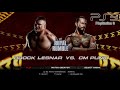 WWE 2K14 Brock Lesnar vs CM Punk SmackDown 2011