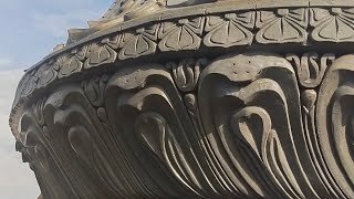 How to make temple round ghumat fallower design with cement #design #temple #art #dailyvlog #goviral