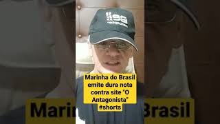 Marinha do Brasil emite dura nota contra site \