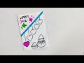 white paper happy holi card making idea diy happy holi greeting card handmade colourful holi card