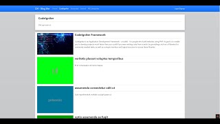 Blog Site in PHP using CodeIgniter 4 Framework DEMO