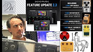 HeadRush Pedalboard Firmware Update 2.3 And Play Through Of New Features - Midi Clock Sync Fixed