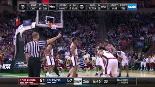 Christian James vs OLE MISS       2019 NCAA Tournment          3.22.19