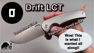 Unboxing a special new Quiet Carry knife version that’s just perfect… the Drift LCT… in Titanium!