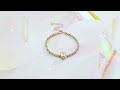 handmade letter bead 18k gold bracelet personalized initial bracelets for teen girls jewelry gifts