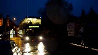 BVG-Doppelstockbusse 3154 und 3292 auf der Linie 166 in Berlin-Treptow