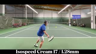 THE TENNIS JONES: Isospeed Cream 17 / 1.28mm Tennis String Review