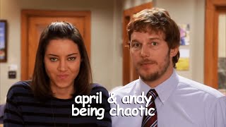 april and andy being a chaotic couple | Parks and Recreation | Comedy Bites