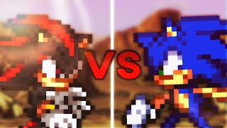 Sonic VS Shadow - Sprite animation Animated by Kire_Flames