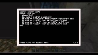 COMPUTERCRAFT TUTORIAL #1: creating a user interface! with rednet!