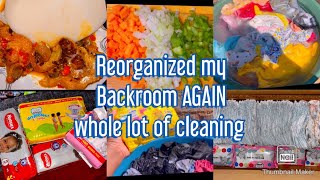 I reorganised my BACKROOM again |cooking|laundry and more