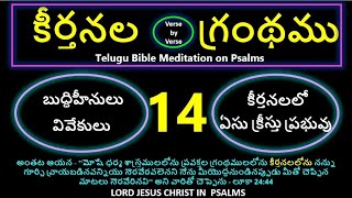 PSALMS CHAPTER 14 | TELUGU BIBLE MEDITATION \u0026 STUDY కీర్తనల గ్రంథము చాప్టర్ 14