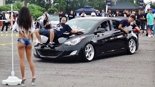 【カー リンボーコンテスト③】 Wreckin MEET2016　車高短 シャコタン Lowered exhaust Low car