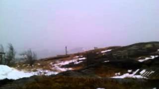 Wind and snow in burgeo