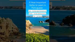 These are the most important verbs for anyone learning Portuguese. Follow me for more!