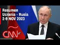 Resumen en video de la guerra Ucrania - Rusia: noticias de la semana del 2-9 de noviembre de 2023