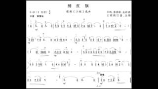 绣红旗 D调伴奏 - instrumental in D