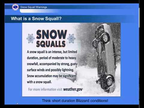 Snow Squall Warning Overview - YouTube