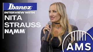 Nita Strauss Shows Off Her Dream Guitar the Ibanez JIVA 10 | NAMM 2025