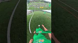 HE GOT TRIGGERED😭 #football #povfootball #soccer #funnyshorts #povsoccer #funnyfootball #grassroots