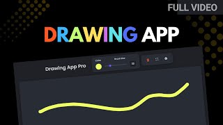 Build a Drawing App with HTML, CSS & JavaScript | Dark Mode, Undo/Redo & More!