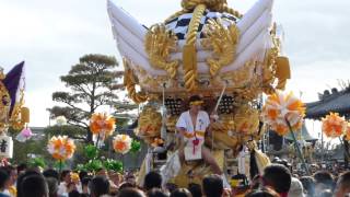 曽根天満宮　本宮　北之町　境内　屋台練り