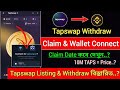 Tapswap New Update ?? Tapswap Wallet Connect & Tapswap tappy town dex Update || Tapswap Withdrawal