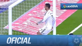 Reacción de Cristiano tras el gol de Arbeloa