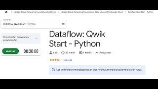 Lab 4 - Dataflow: Qwik Start - Python | 04 Google Cloud Computing Foundations