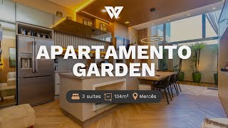 Apartamento Garden com 134m² nas Mercês | Curitiba